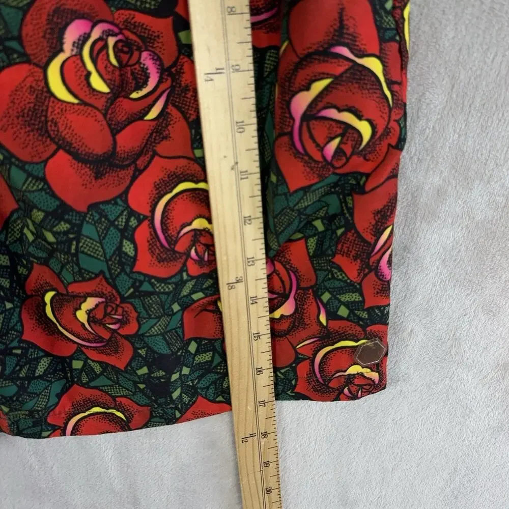 Empyre Rose Print Swim Board Shorts Men's Size Small Pockets Summer Skatercore